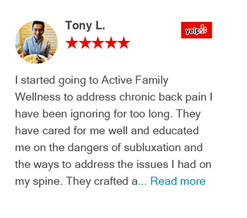 Headaches 24 Review by Tony on Yelp for Active Family Wellness Clinic in Fairfax,VA